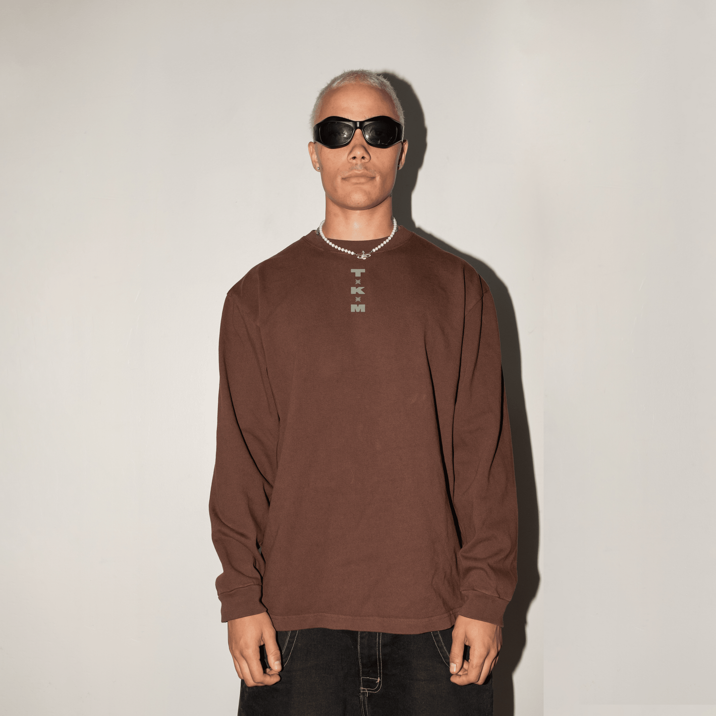 Puff Outline - Brown Long Sleeve